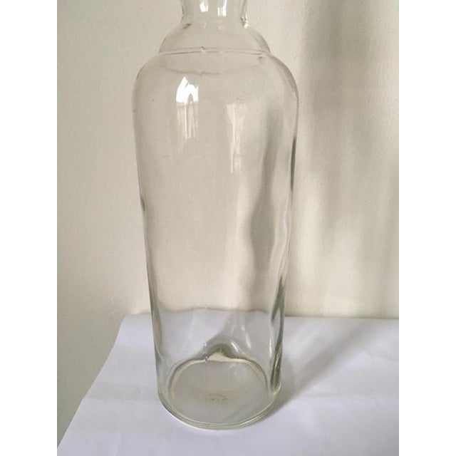 Clear Glass Bottle attributed to Siva Tuscany for Poggi, Italy, 1930s For Sale - Image 13 of 18