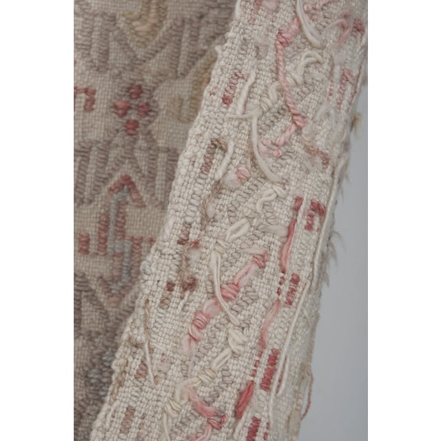 1960s Vintage Faded Turkish Jajim Kilim Rug 5'3'' X 7'11'' For Sale - Image 11 of 13