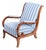 Biedermeier Lounge Chair in Oak, Spruce and Walnut, Austria, 1830s For Sale