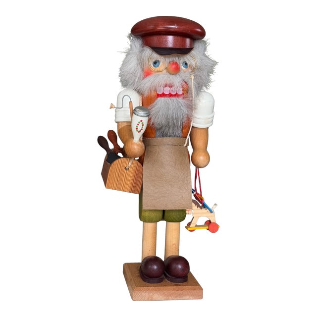1980’s Christian Holzkunst Ulbricht Nutcracker - Toymaker / Carpenter Motif For Sale