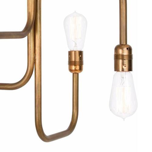 Raw Brass Strapatz Ceiling Lamp by Sabina Grubbeson for Konsthantverk, Tyringe For Sale - Image 3 of 11