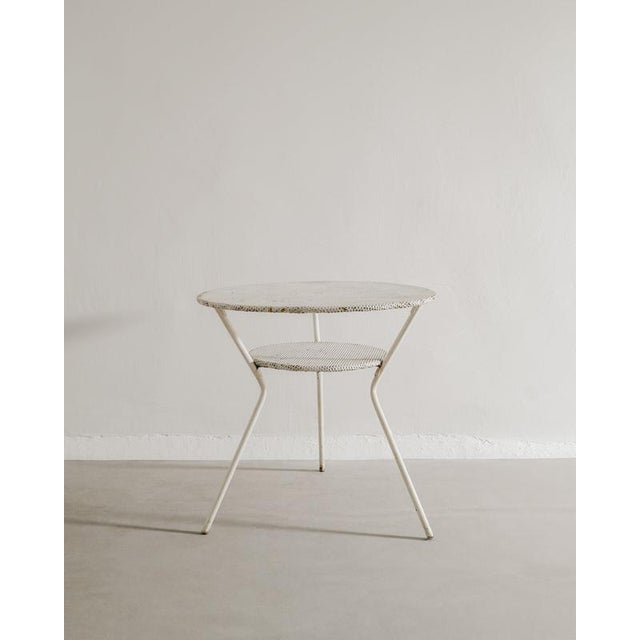 White French Mid-Century Round Console Dining Table attributed to Mathieu Matégot, 1950s For Sale - Image 6 of 6