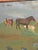 Sigfrid Bengtsson, Horses on the Meadow, Revinge, 1950s, Oil Painting on Panel, Framed For Sale - Image 6 of 13