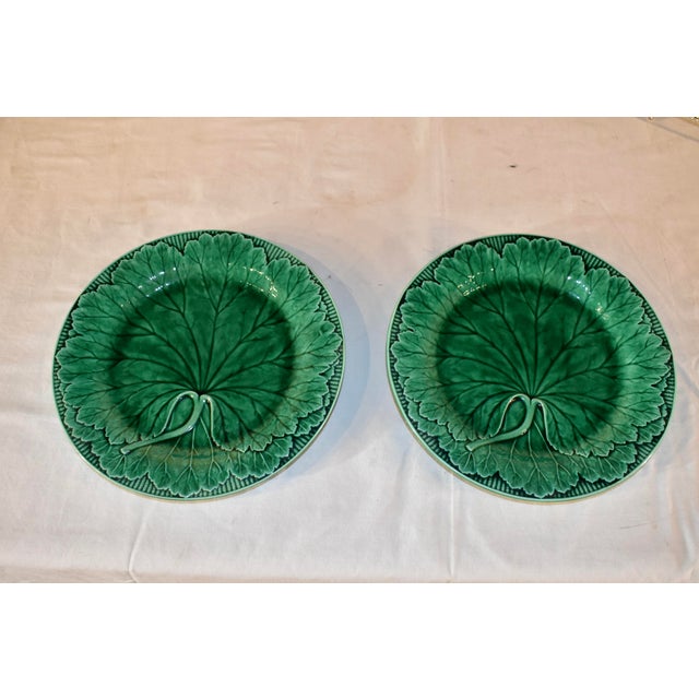 19th Century Pair of Wedgwood Majolica Plates For Sale - Image 9 of 12