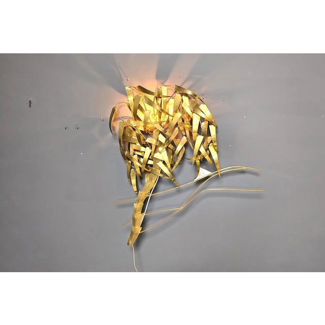 Palm Tree Wall Light from Daniel Dhaeseleer, 1970s For Sale - Image 6 of 11