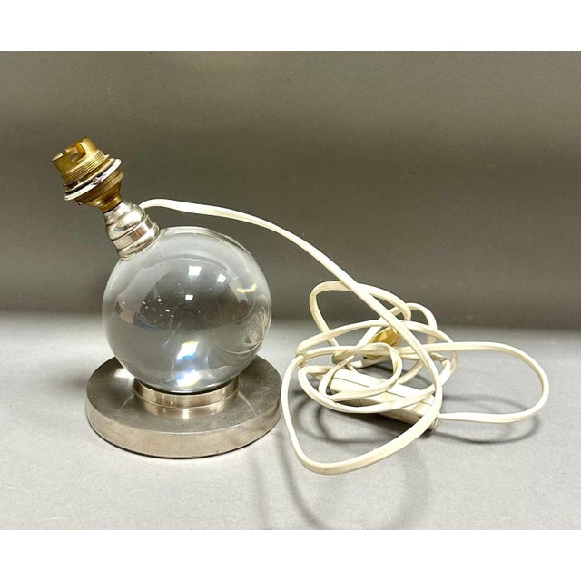 Model 7706 Table Lamp in Crystal by Jacques Adnet for Baccarat, 1930s For Sale - Image 6 of 6