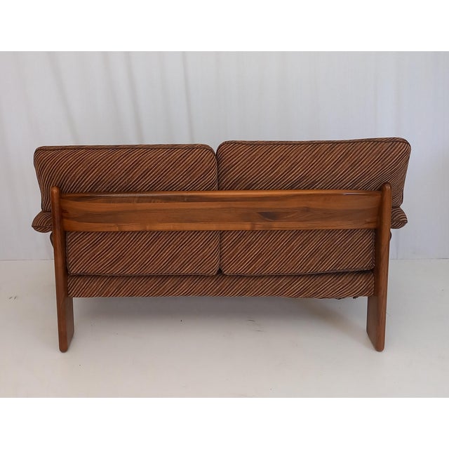 1970s Two-Seater Sofa in Brown Velvet by Mobil Girgi, 1970s For Sale - Image 5 of 6