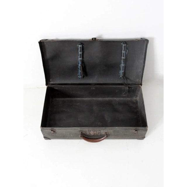 Antique Hardboard Suitcase For Sale - Image 10 of 11