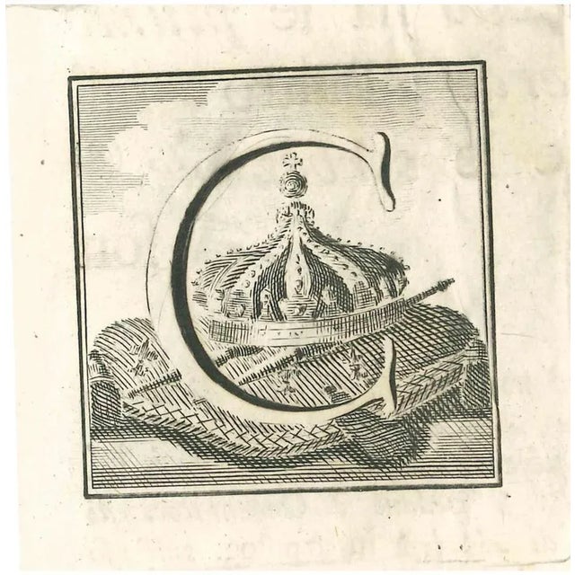 Letter of the Alphabet C, from the series "Antiquities of Herculaneum", is an etching on paper realized by Gaspare...