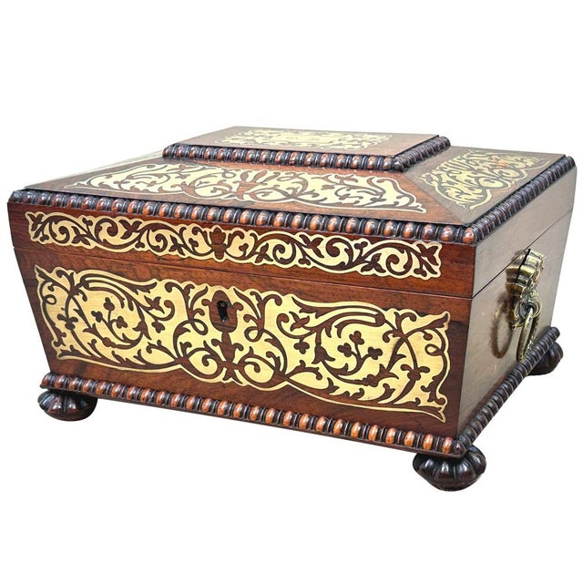 Regency Jewellery Box in Rosewood, 1830 For Sale - Image 18 of 18