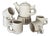 Ceramic Tea Set by Ove Pollas for Pollas Design, Denmark, 1970s, Set of 7 For Sale