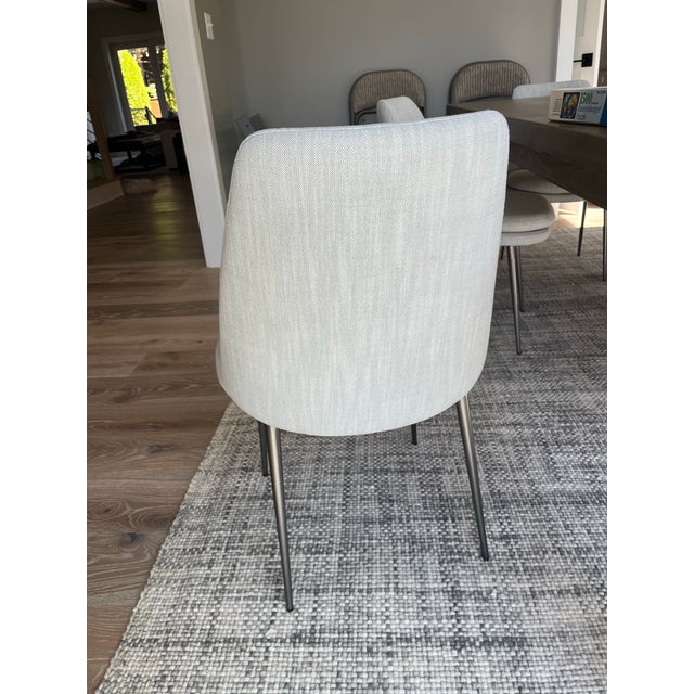 West Elm Like New! West Elm Finley Low-Back Dining Chairs (6) For Sale - Image 4 of 6