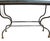 An elegant and generously proportioned contemporary dining table featuring a substantial rectangular marble top supported...