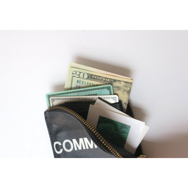 Late 20th Century Comme Des Garcons Black and White Leather Wallet For Sale - Image 4 of 10