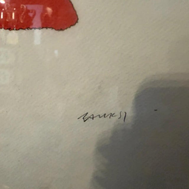 21st Century Framed 79/50 Lithograph the Flying Balloon Girl by Banksy For Sale - Image 15 of 15