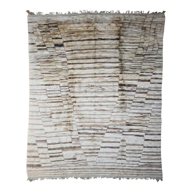 Moroccan Contemporary Wool Rug - 16.6 X 11.1 Ft For Sale