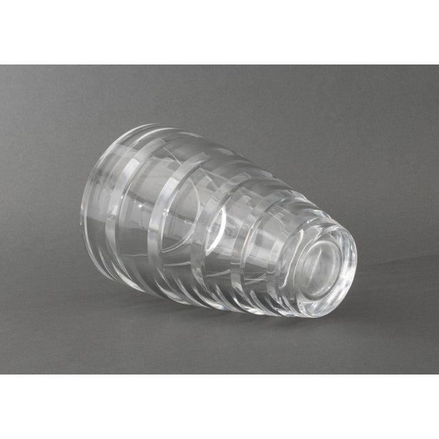 Glass Baccarat, Etc. Clear Crystal Vessels, 3 For Sale - Image 7 of 10