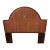 Bauer International Queen Steamer Rattan Mahogany and Brass Headboard For Sale