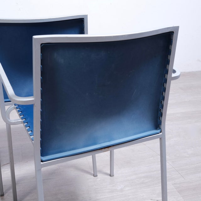 Zip Stackable Chairs by Marco Maran for Desalto Italia, 1980s, Set of 4 For Sale - Image 14 of 18