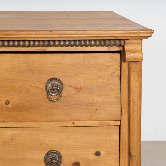 Late 19th Century Hungarian Large Pine Chest of Three Drawers For Sale - Image 12 of 17