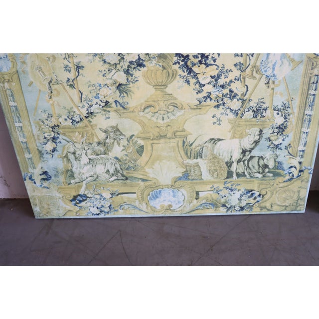 French Renaissance Style Wall Canvas-Pair For Sale - Image 4 of 12