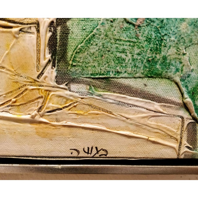Mid 20th Century Mid Century Painting Modern Abstract Woman Signed For Sale - Image 5 of 13