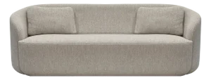 Curved Cottonflower Sofa in Quinoa Fabric from Kabinet