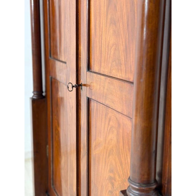 Biedermeier Mahogany and Pine Wardrobe, 1880 For Sale - Image 6 of 10