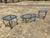 Vintage Hollywood Regency Style Oval Glass-Top Coffee Table and Side Table Set For Sale In Sacramento - Image 6 of 18