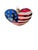 Christopher Radko American Brave Heart Ornament 9/11 Usa Flag For Sale - Image 4 of 5
