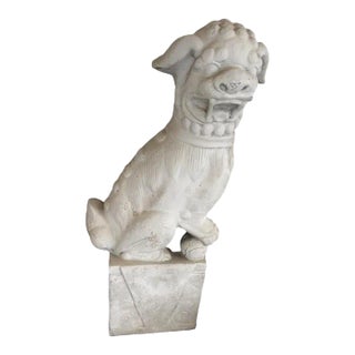 Faux Stone Garden Foo Fog Guardian Asian Statue For Sale