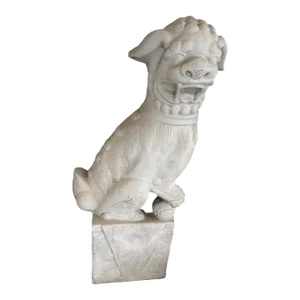Faux Stone Garden Foo Fog Guardian Asian Statue