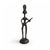 Late 20th Century Vintage African Tribal Musician Figurines Cast Iron Metal Sculptures Set of 3 For Sale - Image 5 of 7