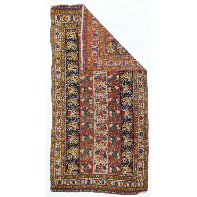 Late 19th Century Antique Qashqai Rug 3'7'' x 7'1'' For Sale - Image 5 of 12