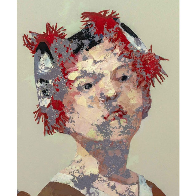 Guo Jin "Children No.2" Oil on Canvas, 2007 For Sale - Image 4 of 11