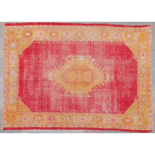 Large Antique Oushak Rug, 1910s For Sale - Image 4 of 18