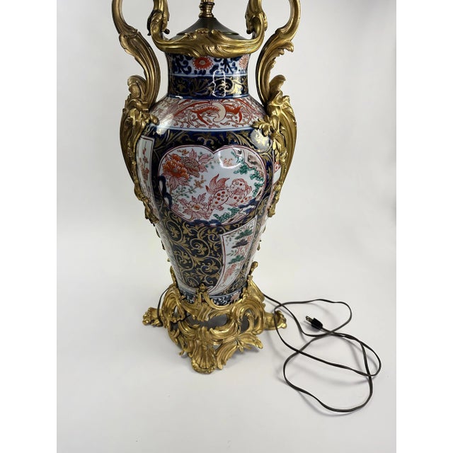 Ceramic Mid 19th Century Continental Porcelain Meissen Urn Lamp For Sale - Image 7 of 7