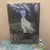 John James Audubon Mid-Century Modern Folk Art Style Snowy Owl Oil Painting – Original Woodland Biophilic Canvas For Sale - Image 4 of 12