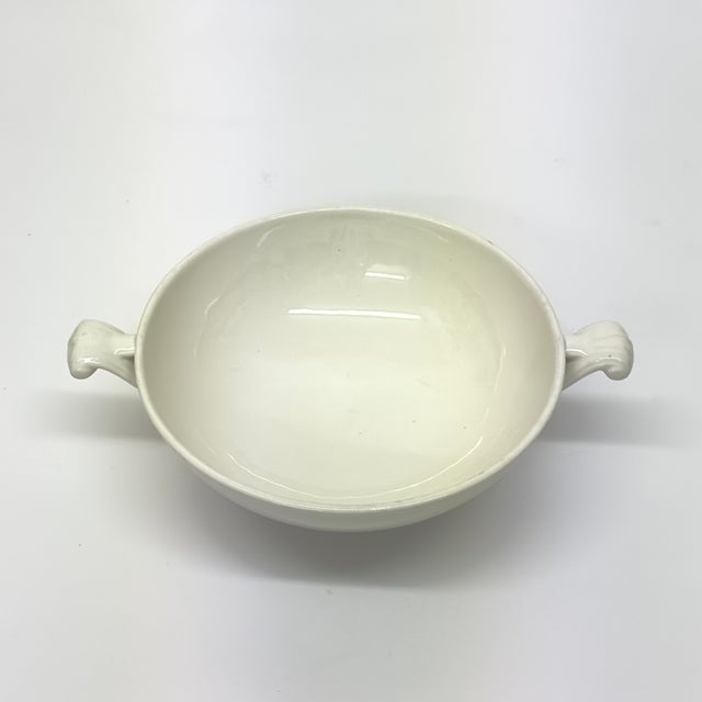 Vintage Cream Porcelain Trophy Vessel Curation - Group of 3 For Sale - Image 11 of 12