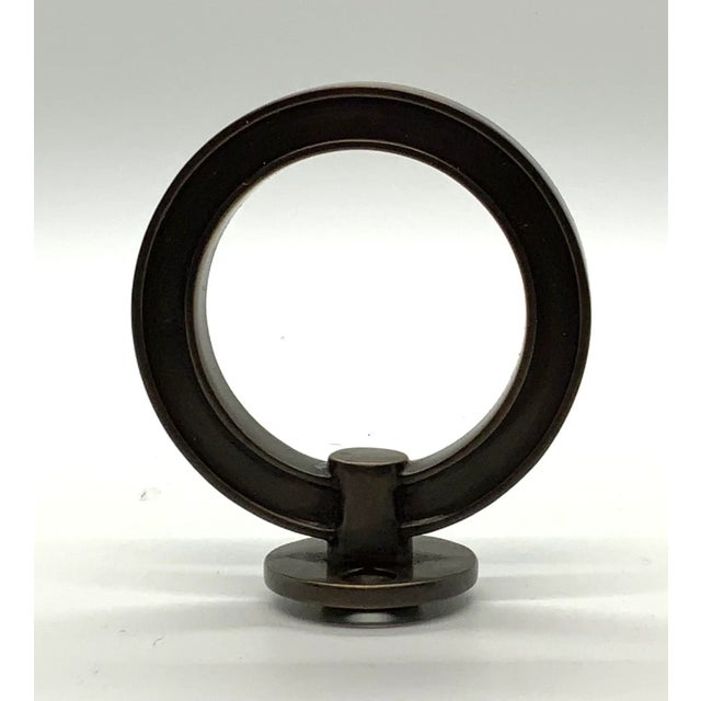 Hickory Chair Large Ring Pull in Dark Bronze For Sale - Image 9 of 9