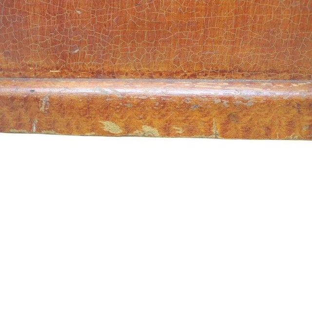 Primitive Grain Painted Soft Wood Blanket Chest With Turnip Feet 19th Century For Sale - Image 10 of 16