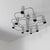 Silver Sciolari 9-Light Chandelier, 1970s For Sale - Image 8 of 10