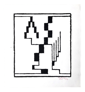 Erich Buchholz, Woodcut Composition, 1920, Paper