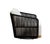 Alpine Teak Wood Modern Swivel Outdoor Arm Chair – Black For Sale - Image 9 of 9