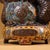Vintage Cloisonne Enamel Dragon Sculpture – 9.1" Gilt Bronze Censer Figure For Sale In Los Angeles - Image 6 of 10