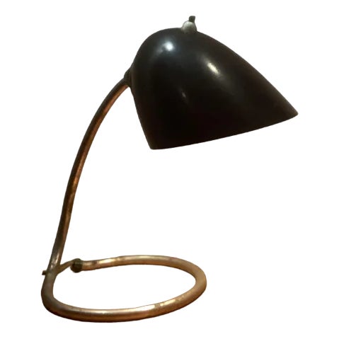 Small Bauhaus Table Desk Lamp in Bakelite by Eric Kirkman Cole, 1930s For Sale