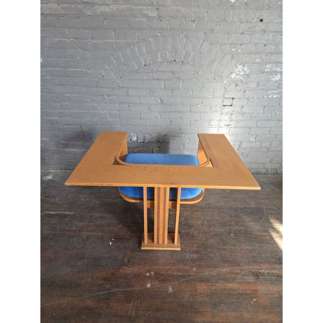 Sculptural Frank Lloyd Wright Style Oak Chair For Sale In Raleigh - Image 6 of 14
