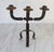 Vintage Brutalist Mid-Century Wrought Iron Candelabra For Sale In Milwaukee - Image 6 of 10