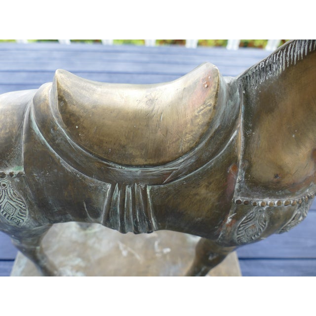 Early 20th Century Chinese Bronze Horse Sculpture For Sale - Image 17 of 18