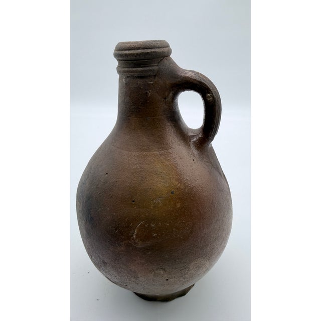 17th-Century German Bartmann (Bellarmine) Stoneware Jug — Excavated at the World Trade Center Site, New York City For Sale - Image 15 of 16